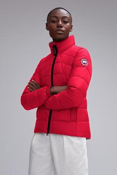 Chamarras Canada Goose Mujer México - Abbott Chaqueta De Plumas Rojos XY6510782